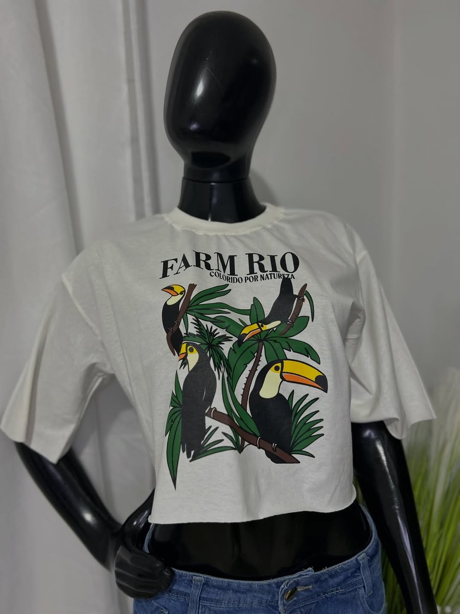 Cropped estampa tucanos Vick Star